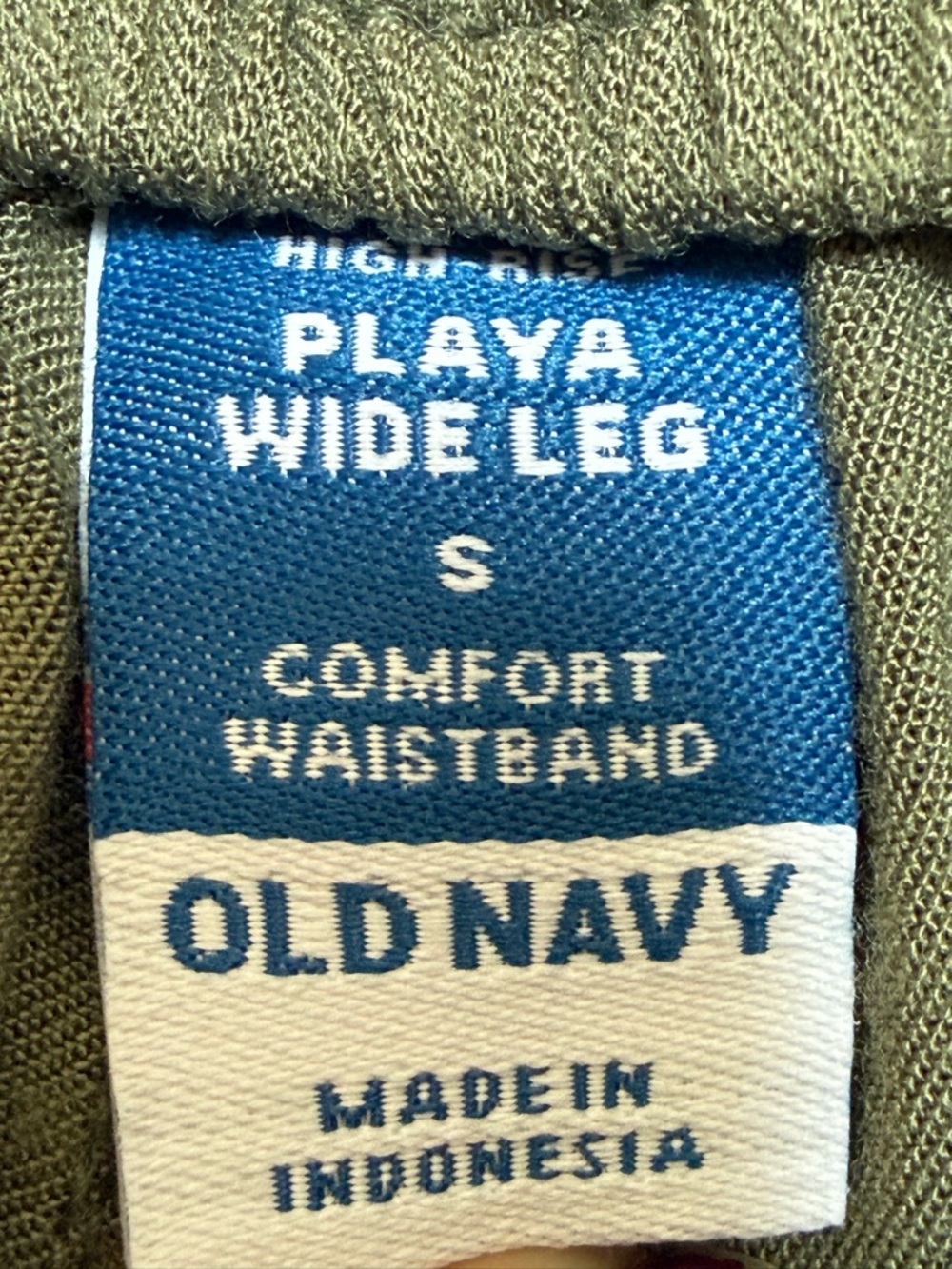 Old Navy High-Rise Playa Wide Leg Pants Comfort Waistband Green Size Small - Picture 5 of 8